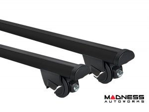 Alfa Romeo Stelvio Roof Rack Cross Bars - for models w/ factory roof rails - Black - StarLock